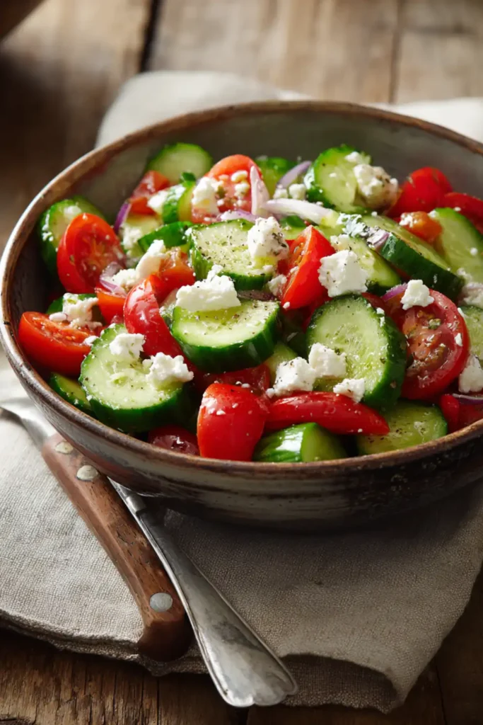 Make This 3 Ingredient Mediterranean Salad Tonight 24 Easy 3 ingredient Mediterranean salad recipe