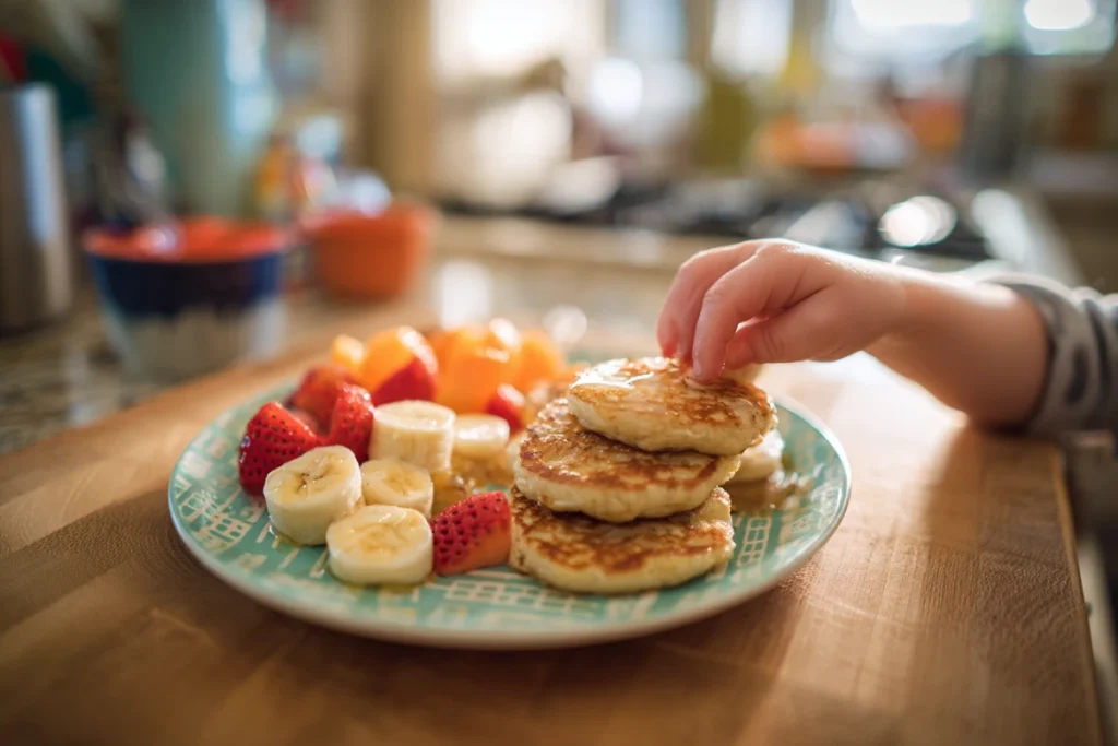 Banana Cottage Cheese Pancakes: A High-Protein, Healthy Breakfast Delight 20 Mini pancakes for toddlers