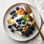 Hero image of blueberry cottage cheese breakfast bake recipe
