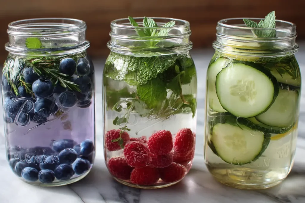 Blueberry Lavender Infused Water for Relaxation and Calm 15 Trio of infused water variations