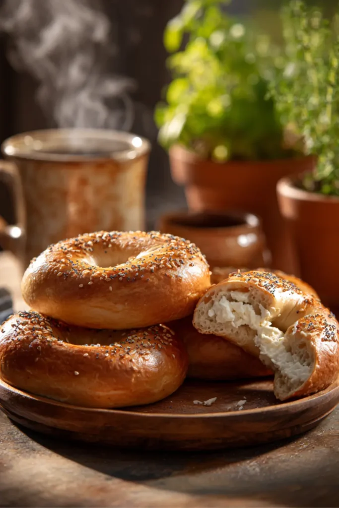 Cottage Cheese Bagels (3 Ingredients): The Best High-Protein Breakfast You’ll Ever Bake 22 Viral cottage cheese bagels on rustic breakfast plate