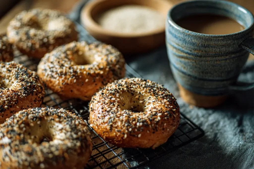 Cottage Cheese Bagels (3 Ingredients): The Best High-Protein Breakfast You’ll Ever Bake 16 Oat flour cottage cheese bagels cooling on rack