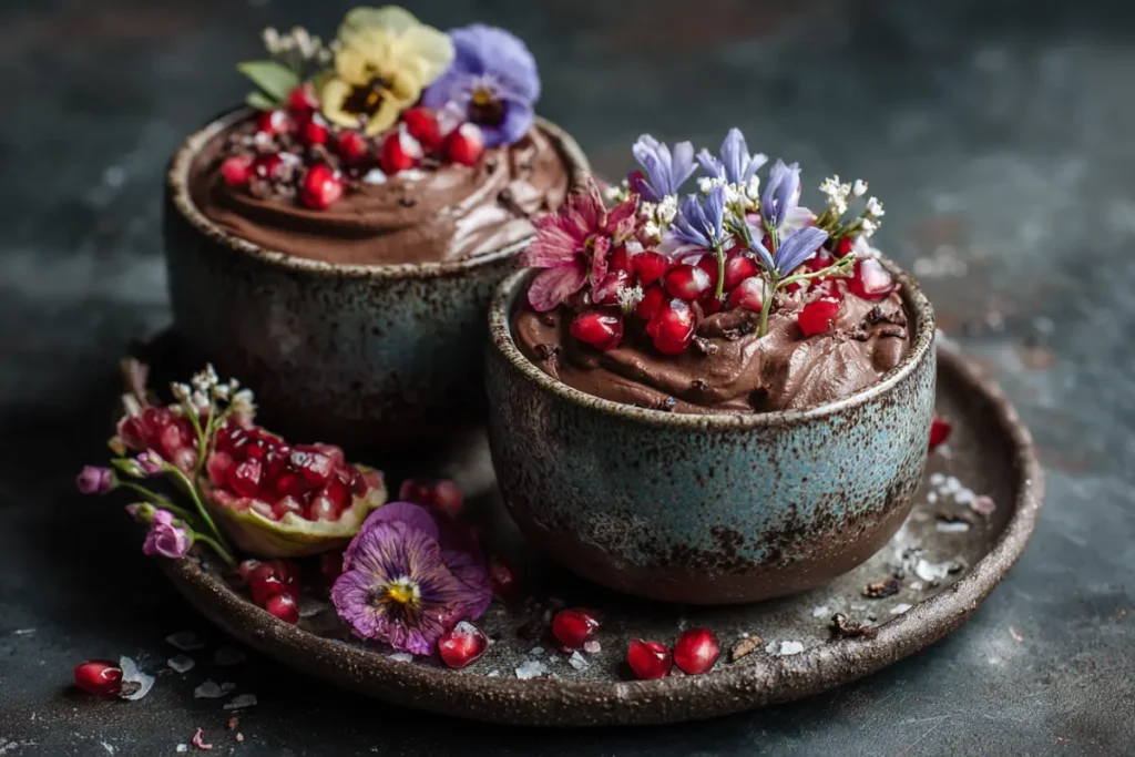 The Best Cottage Cheese Chocolate Mousse in 10 Minutes 27 Vegan chocolate mousse variation with plant-based toppings