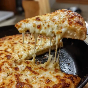 Sliced piece of cottage cheese pizza with melty cheese