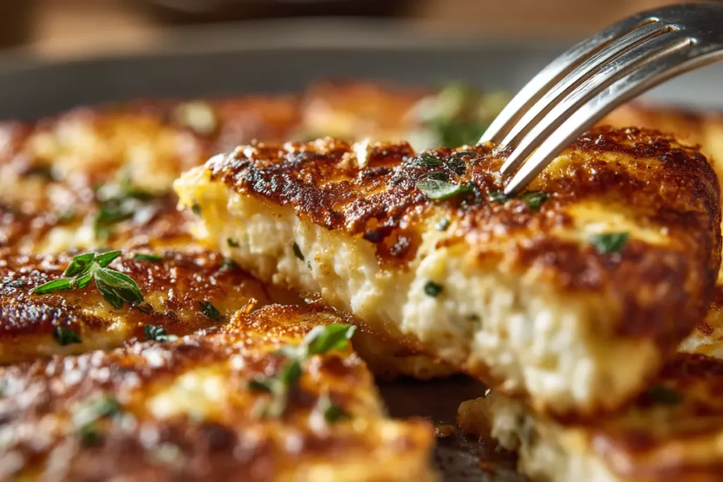 Cottage Cheese Pizza Crust Recipe – Quick, Healthy & Easy 29 Close-up texture of crispy cottage cheese pizza crust