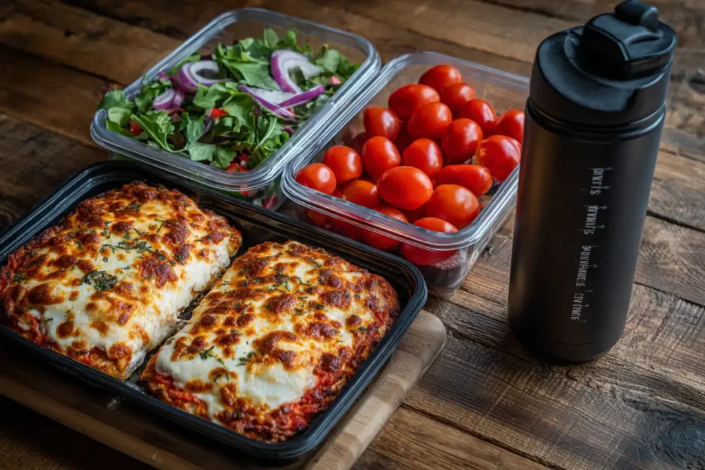 Cottage Cheese Pizza Crust Recipe – Quick, Healthy & Easy 30 High-protein cottage cheese crust in a fitness meal prep box