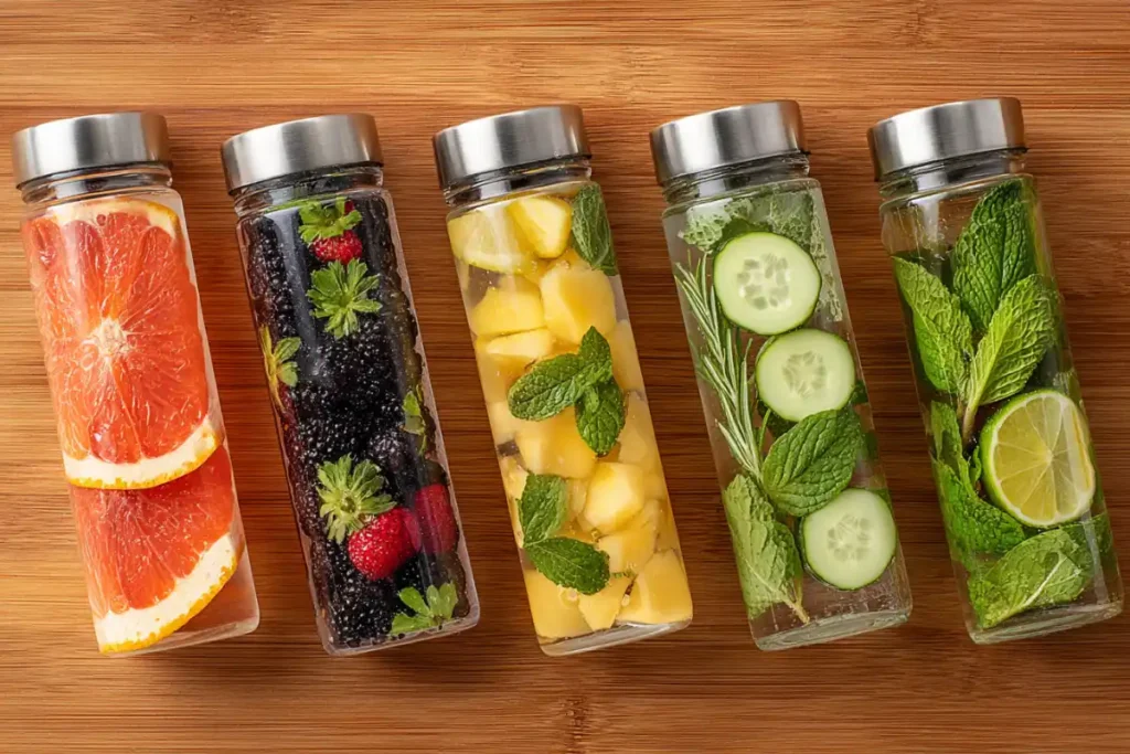 7 Easy Infused Water Recipes to Boost Energy & Glow 10 Creative infused water combinations in glass bottles