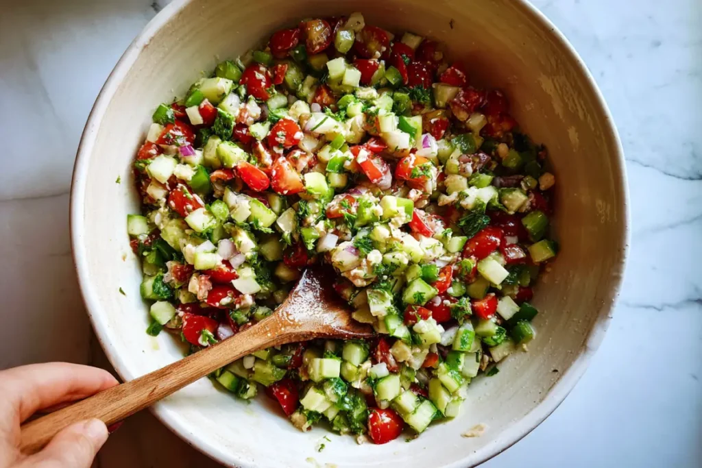 Mediterranean Chopped Salad Made Easy – Fresh, Crunchy, and So Satisfying 27 Mediterranean Chopped Salad8