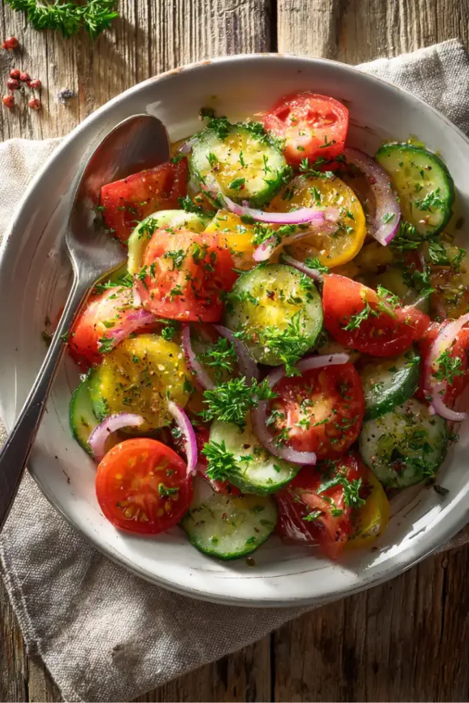 Mediterranean Cucumber Tomato Salad: The Best 10-Minute Summer Side 17 Mediterranean cucumber tomato salad