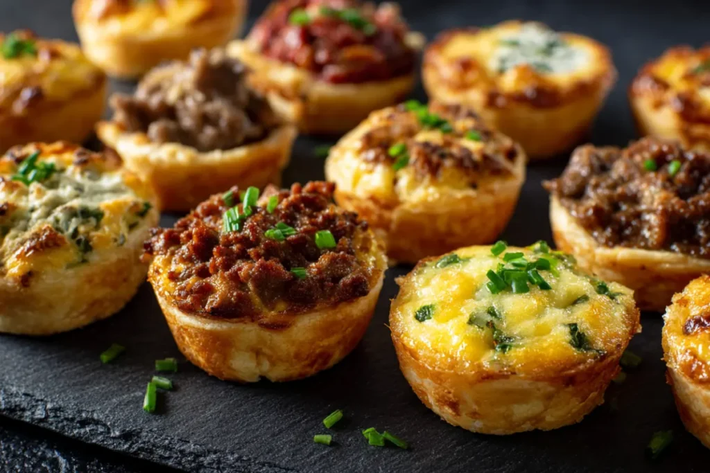 Mini Cottage Cheese Quiche Cups – The Best High-Protein, Crustless Meal Prep Idea 26 meat-filled cottage cheese mini quiches