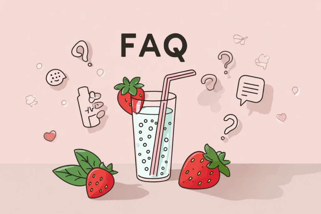 Unlock Radiance with Strawberry Basil Infused Water Benefits 15 FAQ graphic answering strawberry basil water questions