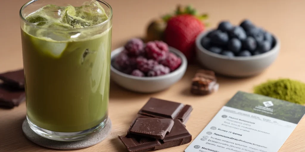 Make the Perfect Iced Matcha Latte Recipe at Home Today 19 Health benefits of iced matcha latte visually displayed