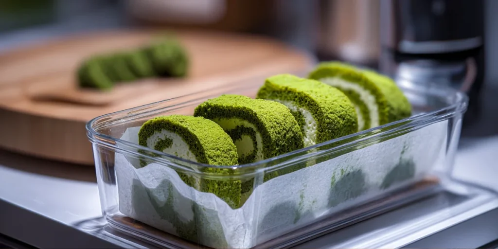 The Best Matcha Cake Recipe for a Fluffy & Easy Dessert 24 Storing matcha cake slices in airtight container