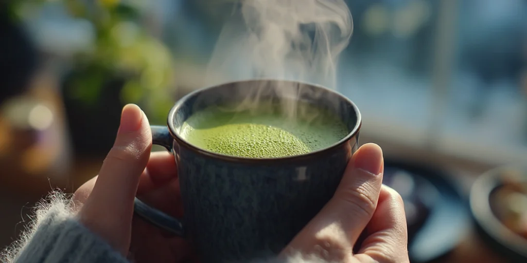 Boost Wellness with Matcha Hot Tea Recipes You’ll Love 21 Hands holding a warm cup of matcha hot tea