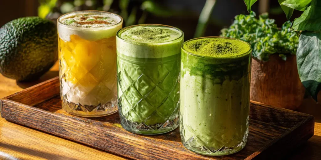 Powerful Matcha Smoothie Recipe to Start Your Day Right 21 Matcha smoothie variations in glass