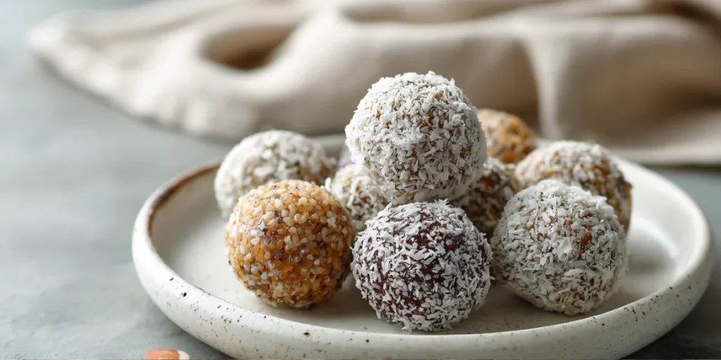 Two sets of protein balls: one crumbly and dry, one perfectly round and sticky.
