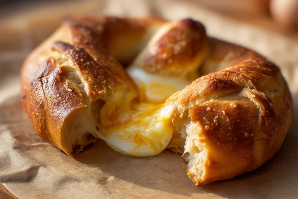 Mozzarella Stuffed Soft Pretzels