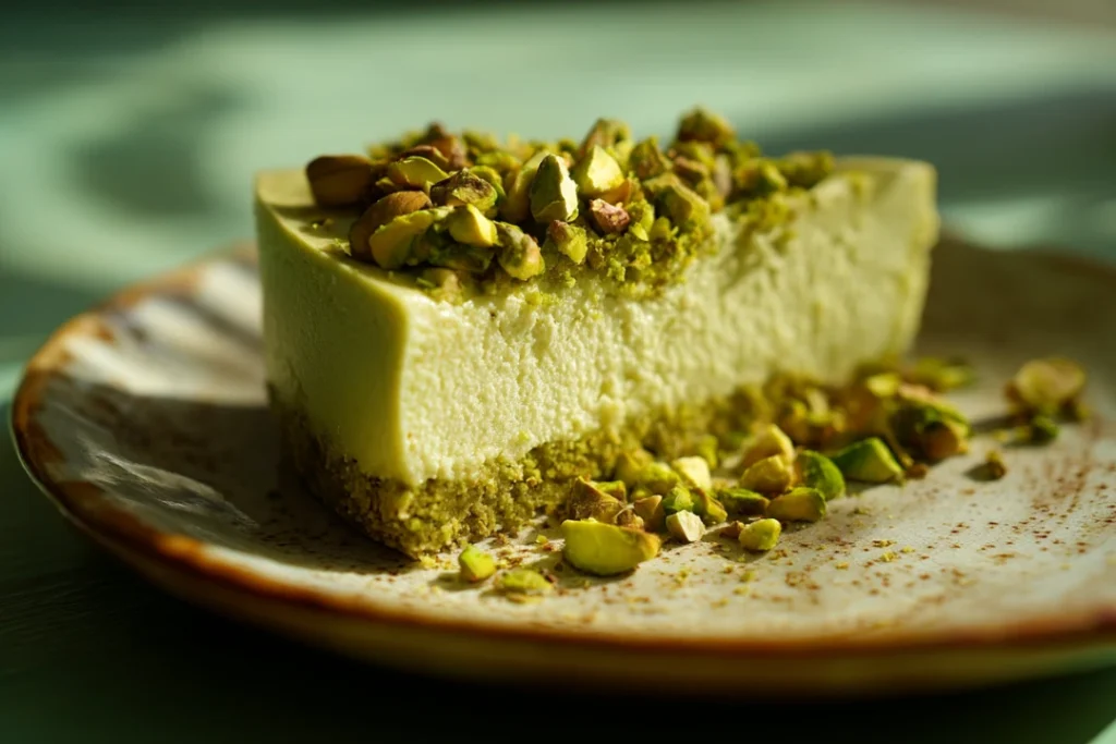 11 Wholesome Dessert Recipes That Taste Amazing 10 Pistachio Cheesecake