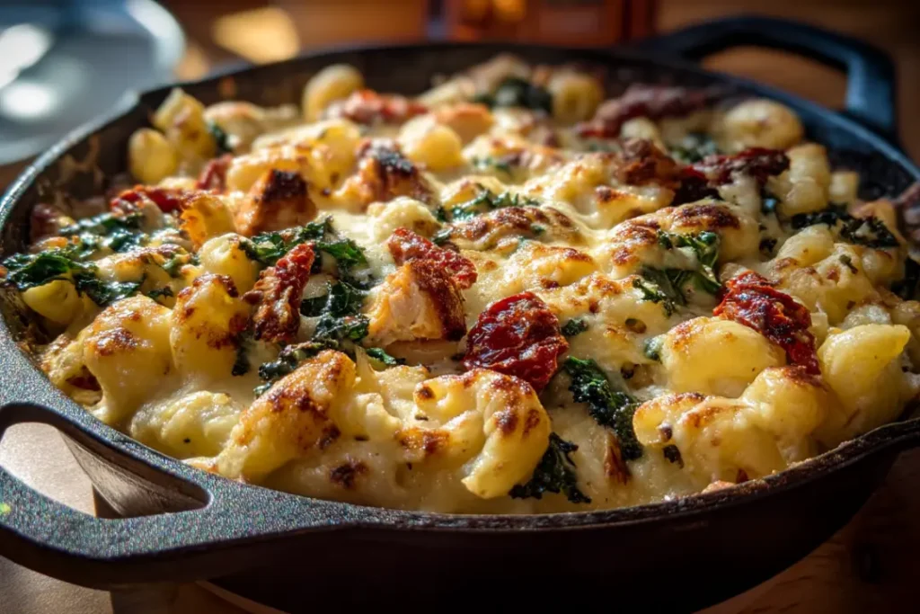 Tuscan Chicken Mac and Cheese