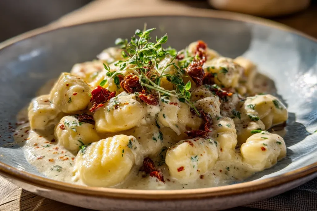 White Bean Sun Dried Tomato Gnocchi