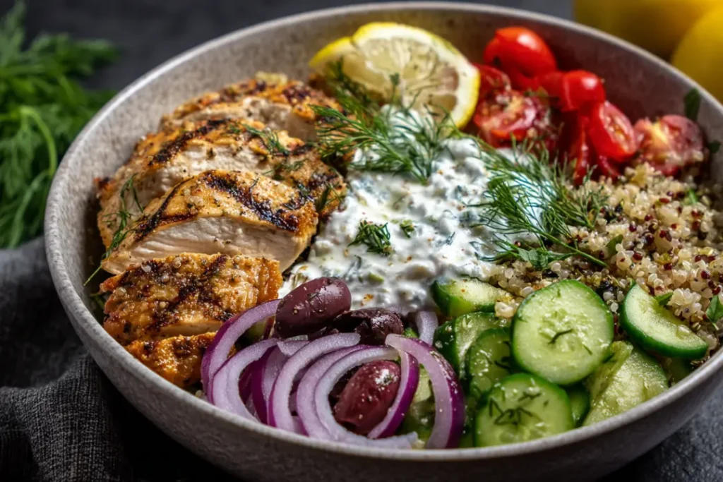 15 High-Protein Bowls: The Ultimate Guide 10 8. Greek Chicken Bowl
