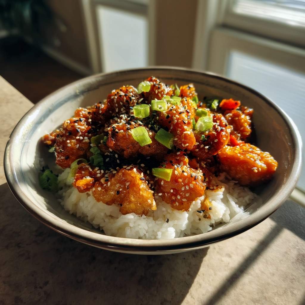 Delicious Honey Sesame Chicken Bowl Recipe 12 processed 2621 ddd4e83a