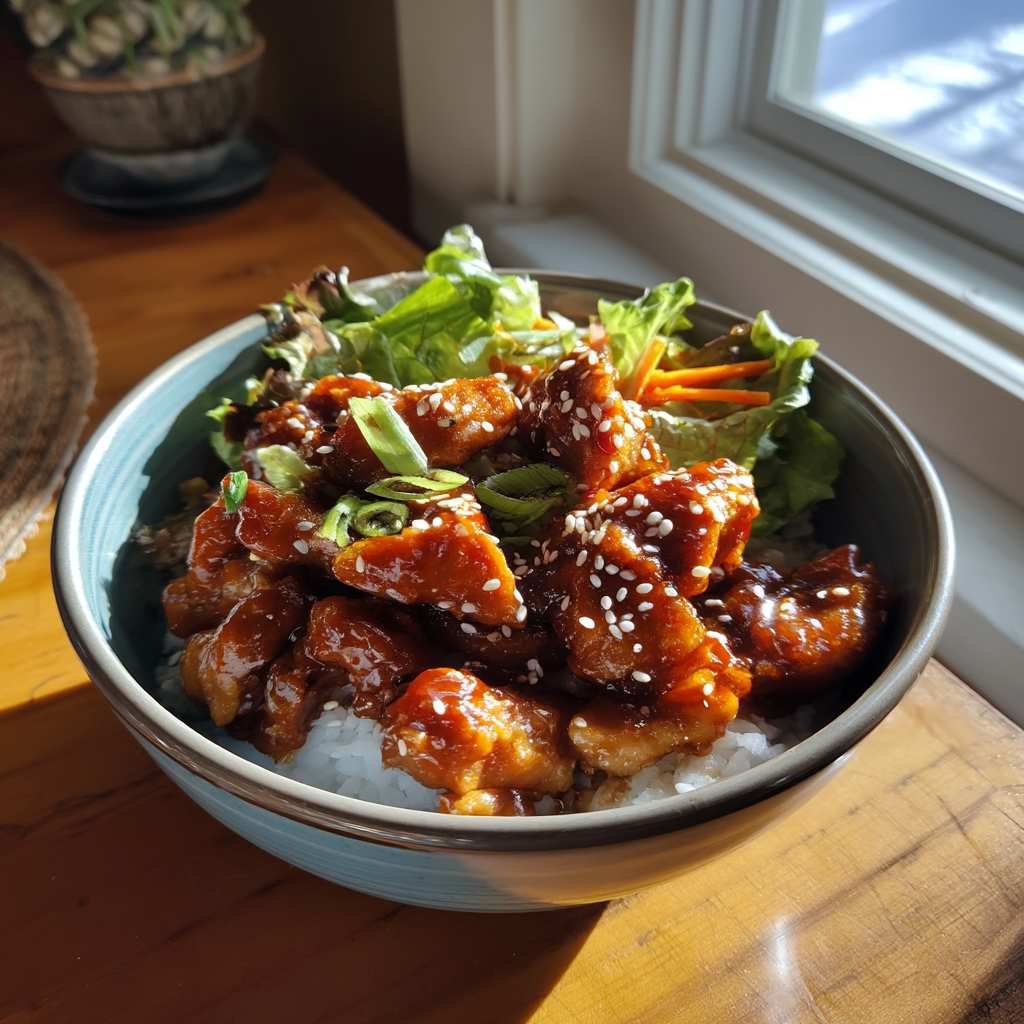 Delicious Honey Sesame Chicken Bowl Recipe 8 processed 2621 f65ce430