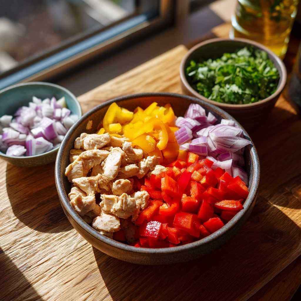 Deliciously Vibrant Chicken Fajita Bowl Recipe 9 processed 2675 c0612299